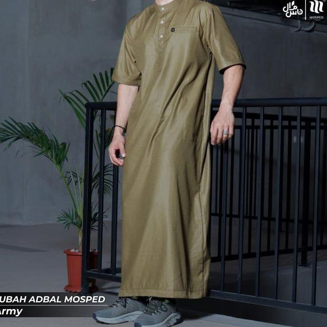 JUBAH  ADBAL DEWASA MOTIF EMBOSS BY MOSPED Terlaris