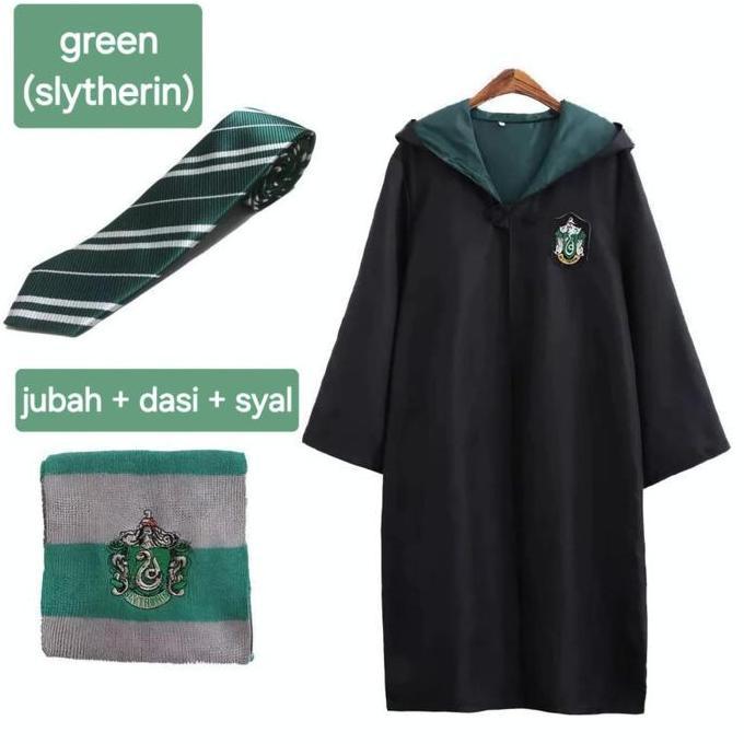 fiw Harry Potter Kostum Harry Potter Jubah Penyihir Cosplay Halloween Anak Remaja Dewasa Cewek Cowok