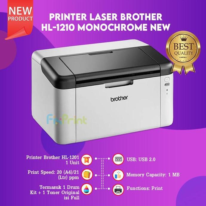 Printer Laser Brother HL-1201 Monochrome, Printer Brother HL 1201 A4