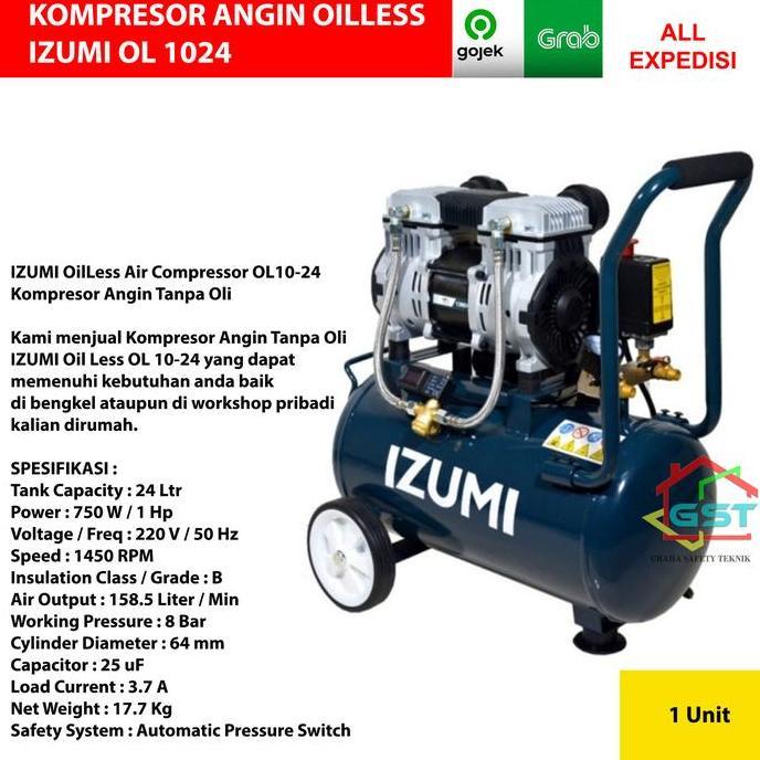 IZUMI kompresor angin OL 1024 oilless