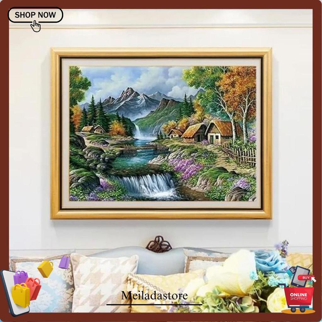 Cross Stitch Bunga Pola Kain Kristik Bunga Set, Kristik Modern Paket, Kristik Orchid Paket, Cross St