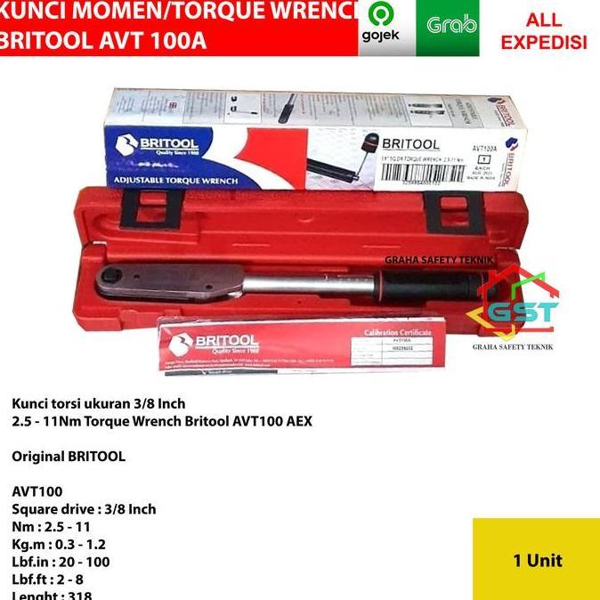 kunci momen BRITOOL avt 100 a/torque wrench