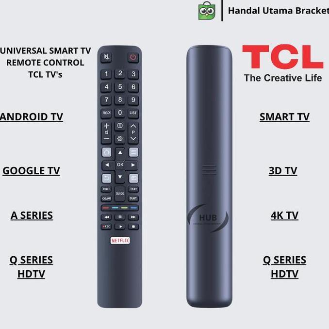 REMOTE TV TCL REMOT TV TCL SMART TV ANDROID TV LED LCD UNIVERSAL TV TCL SMART TV