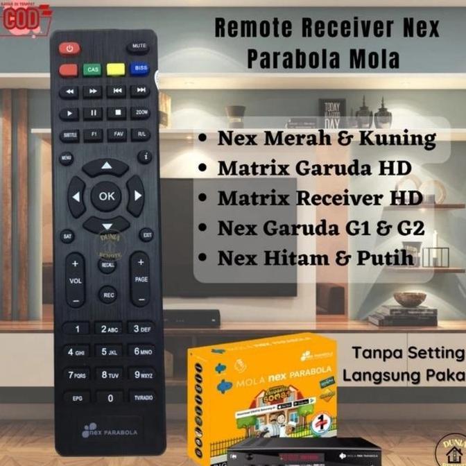 REMOT REMOTE RECEIVER NEX PARABOLA MOLA NEX PARABOLA