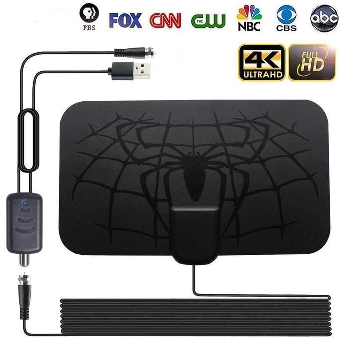 Antena TV Digital Indoor Antenna Tv Penguat Signal Booster Amplifier