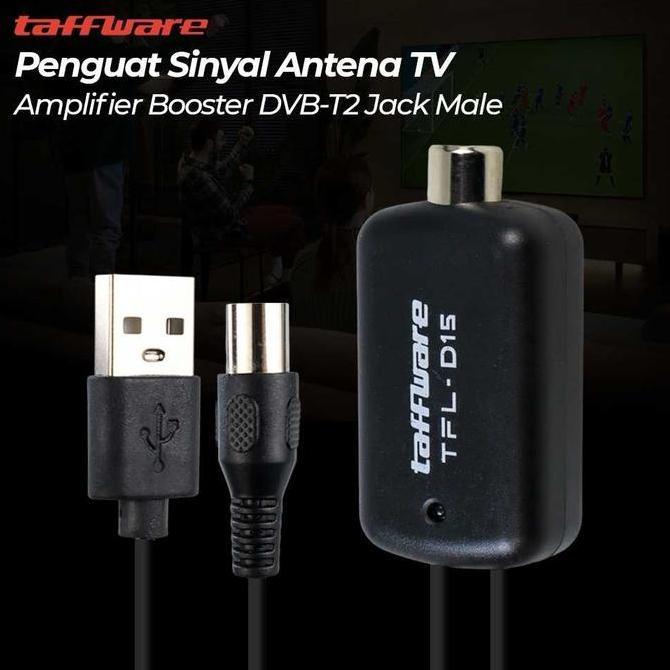 Amplifier Signal Booster Alat Penguat Sinyal Antena TV Digital LCD LED Tabung Indoor Outdoor DVB-T2 