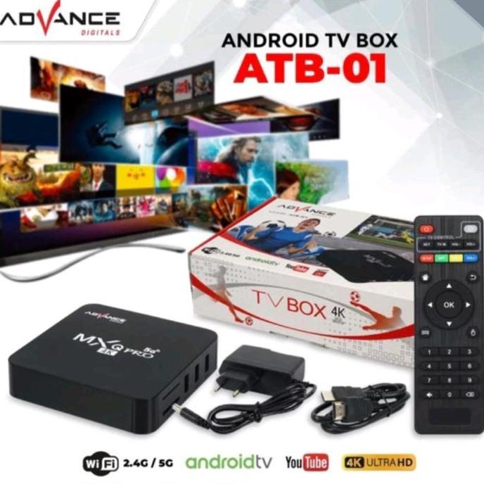 Advance Android Tv Box 4gb dan 32gb storage - Advan Atb-01 mxq pro 4k support wifi - ubah tv lama me
