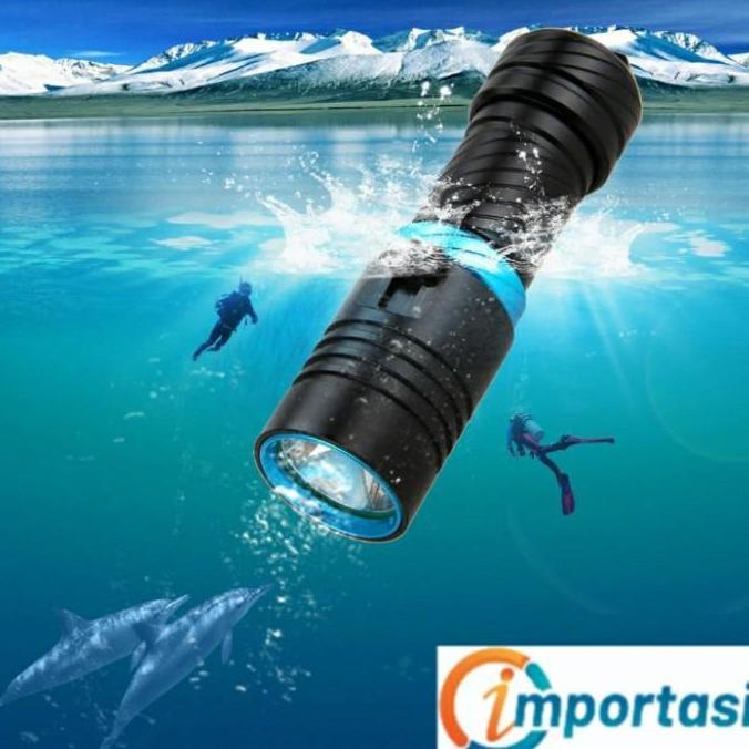 Miliki Senter Led Diving Underwater L2 3800 Lumen Waterproof Scuba Selam 100M