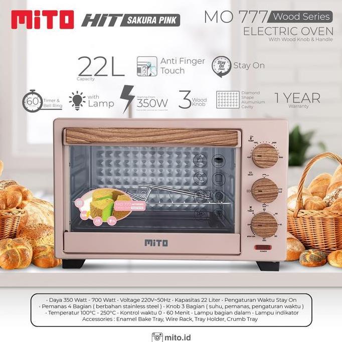 Oven Listrik Mito HIT MO 777 Kapasitas 22 Liter Oven Mito 777 HIT