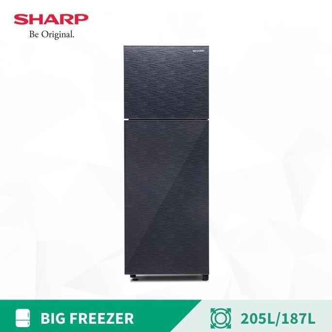 Sharp Kulkas Kecil 2 Pintu Small 2 Door Refrigerator SJ246XGMS