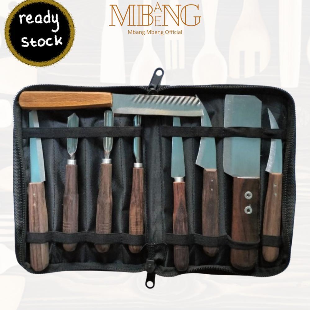 Pisau Garnish / Pisau Ukir Buah Dan Sayur / Pisau Tumpeng Set