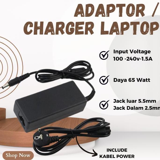 Adaptor Charger TOSHIBA 19v - 3.42A / charger laptop toshiba / casan laptop toshiba