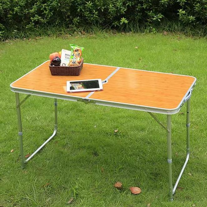 Meja Lipat Portable El Kaki Bulat Meja Camping Outdoor Meja Jualan Serbaguna Meja Belajar Meja Koper