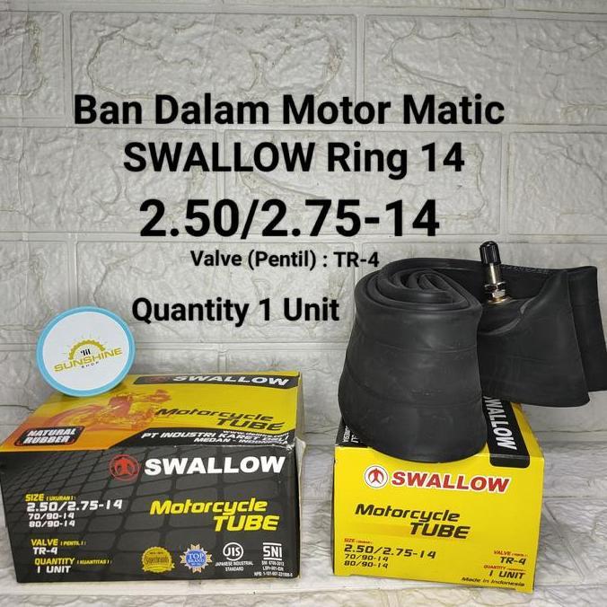 Promo Ban Dalam Motor 14 250 275 Swallow 250/275-14 Matic 2.50/2.75-14 Cod