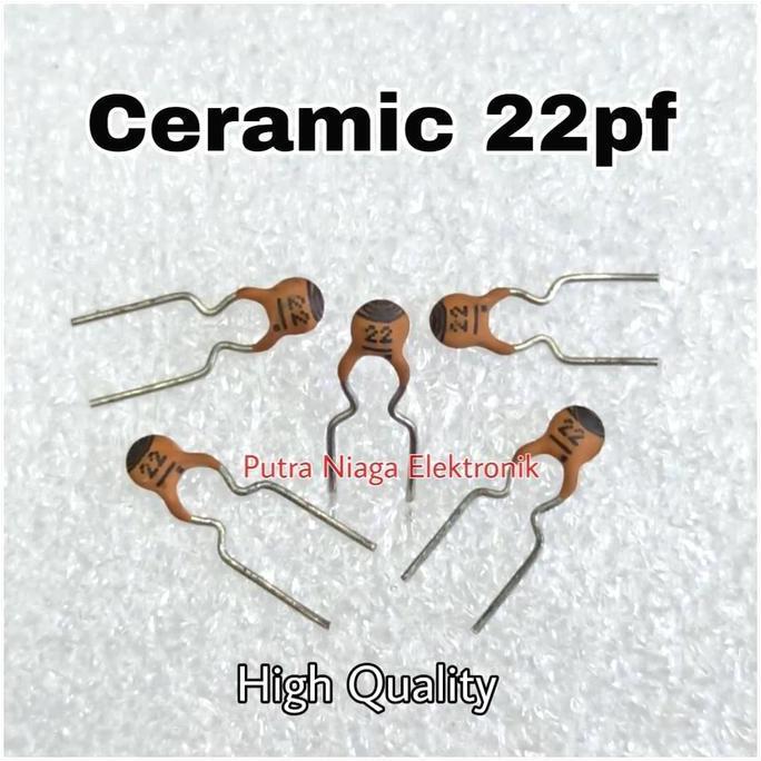 Murah (1) Kapasitor 22pF Keramik NPO 22 pF Ceramic Capacitor putran1a Ayo Beli