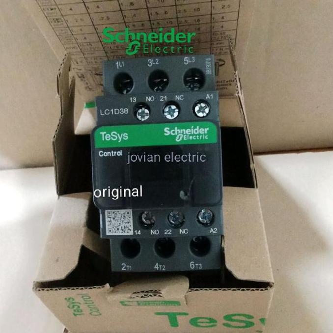 Kontaktor Contactor Schneider Lc1d38b7 Lc1d38 B7 24vac 38a 3p MURAH