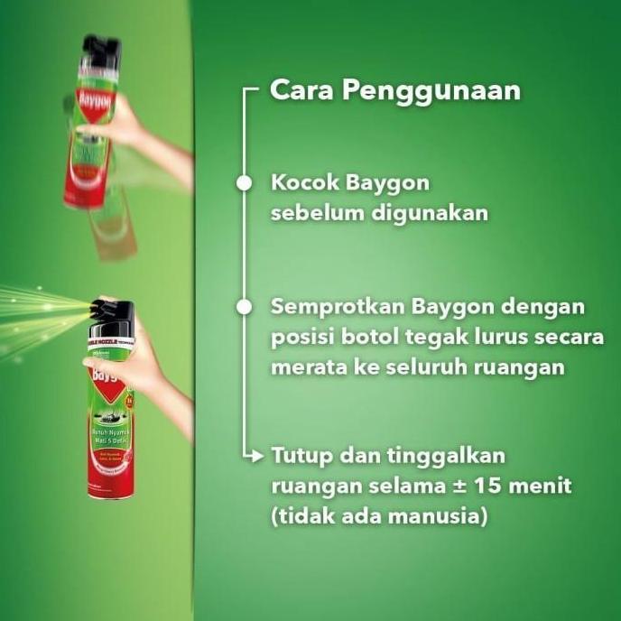 Baygon Aerosol 750 Ml Obat Nyamuk Spray Semprot Citrus Fresh