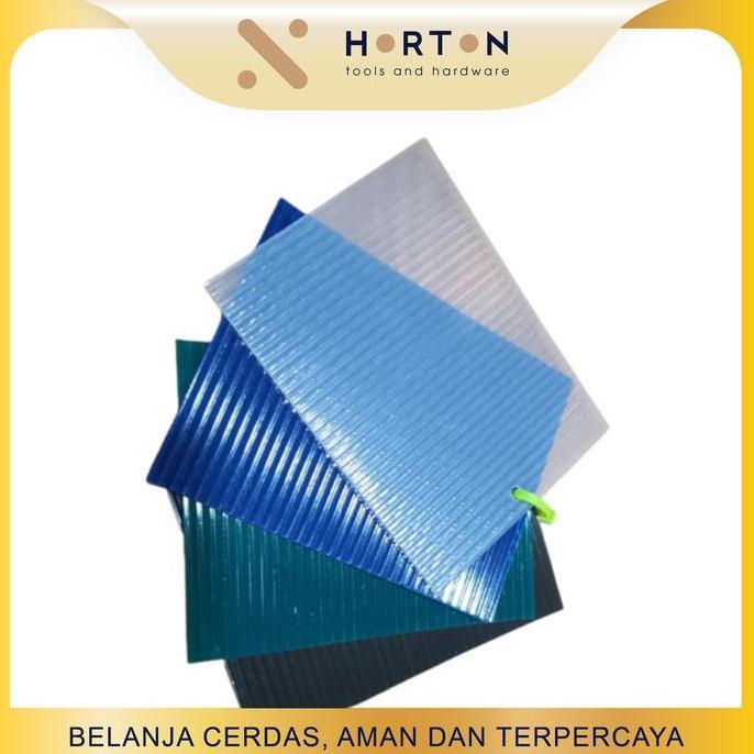 Fiber Plat Plastik Tutup Pagar Motif GARIS-GARIS / Plastik Pagar