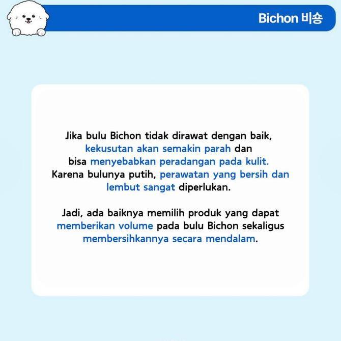 Hyponic Bichon Frise Shampoo - Hypoallergenic Sampo Anjing Bichon Dog Deep Cleansing Volumizing