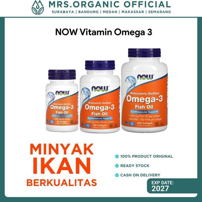 nuifarm - now vitamin omega 3 fish oil 18 epa 12 dha 1-2 softgels