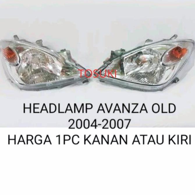 HEAD LAMP HEADLAMP AVANZA OLD PERPC 2004 2005 2006 2007 LAMPU BESAR Original