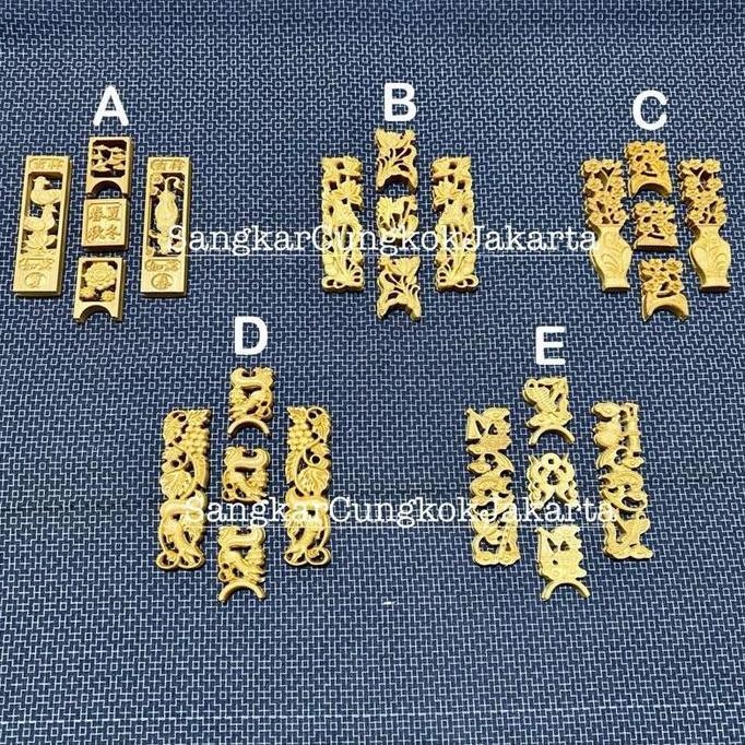 TERBARU - Aksesoris Pintu Sangkar Cungkok Peninggi Cepuk Stopper 1,7cm Murai Hwamei Bahan Bambu Ukir