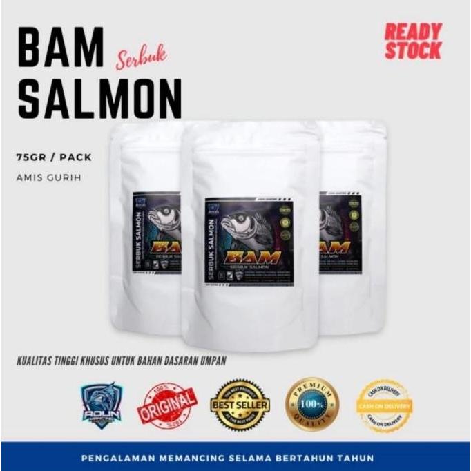 umpan bam serbuk salmon adun mancing - umpan dasaran ikan mas