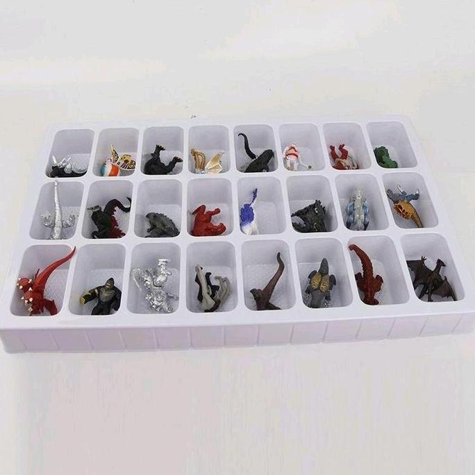 Action Figure Kaiju Monster Ultraman Godzilla X King Kong Set 24 Pcs 5-8cm Destororyah / Jet Jaguar 