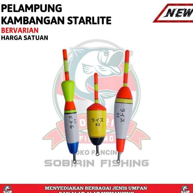 Pelampung pancing kambangan kayu starlite - pelampung anti badai