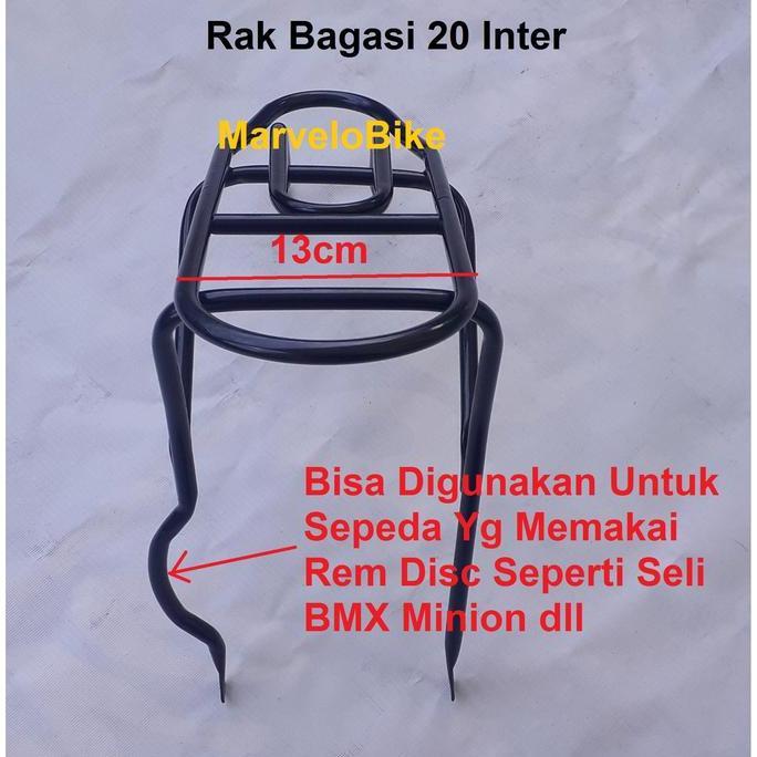 Rak Bagasi Sepeda Lipat Mini 20 Besi Boncengan Sepeda 20 Belakang