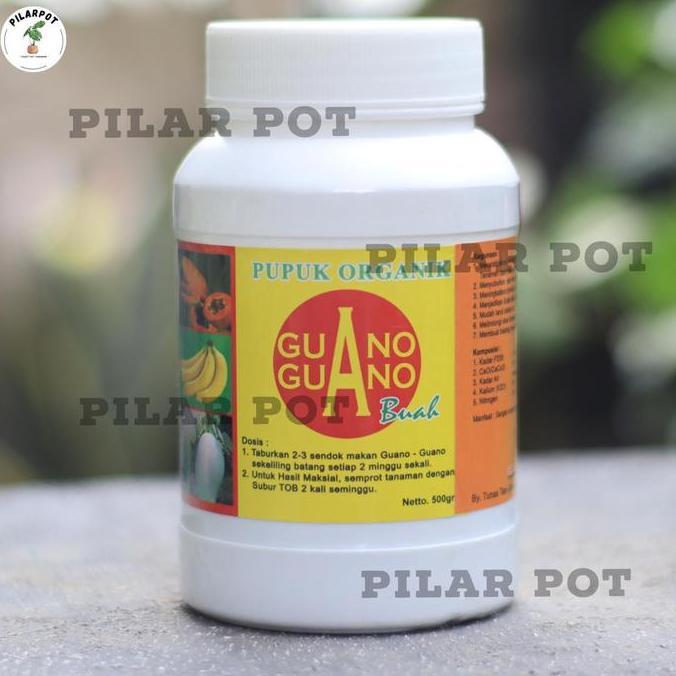 PUPUK ORGANIK GUANO GUANO BUAH 500 GRAM KEMASAN PABRIK - GUANO BUAH
