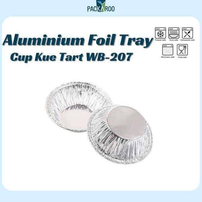 Aluminium Foil Tray Cup Kue / Cup Egg Tart 200 Pcs , Kue Pie TERMURAH
