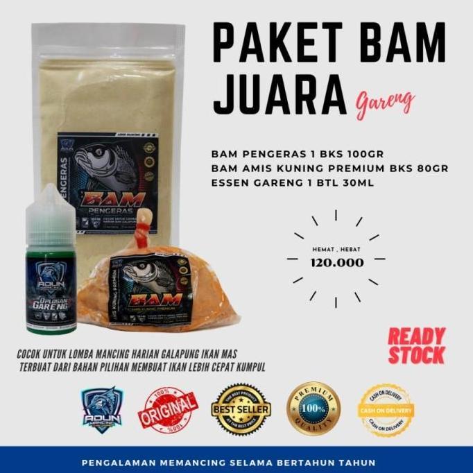 paket umpan garimis adun mancing - umpan ikan mas siap pakai