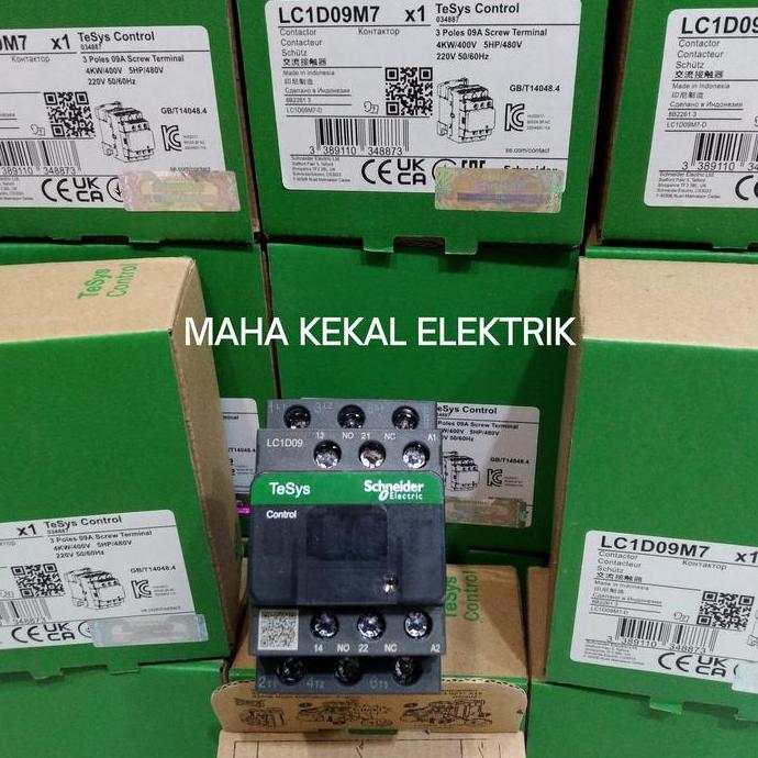 kontaktor Schneider lc1d09m7 lc1d 09M7 25A 3p 220vac kontaktor lc1d09m7 kontaktor Schneider lc1d09 L