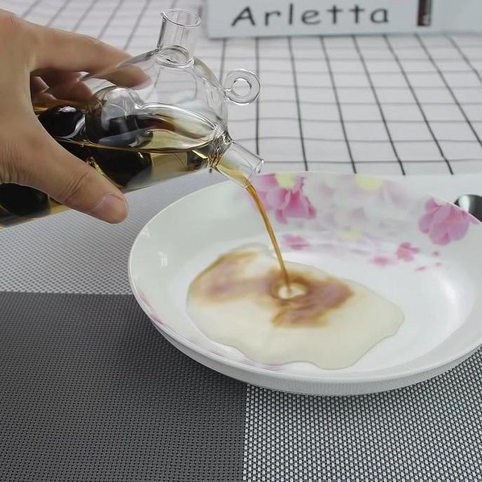 Botol Minyak Kaca Antik Unik Double Layer Oil Seasoning Bottle 150ml [terbaik]