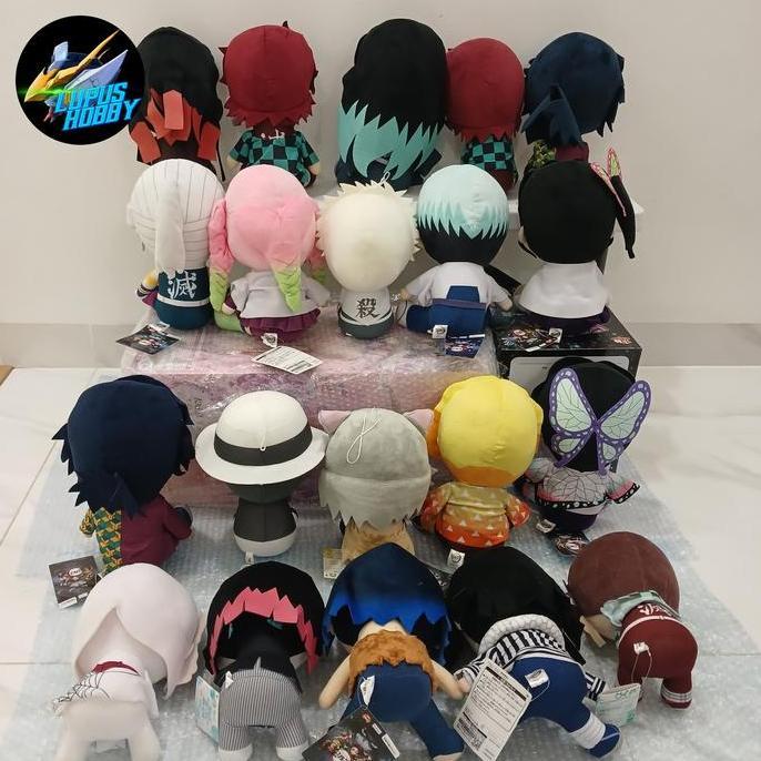 Ready Plush Furyu Boneka Demon Slayer Muzan Kanao Shinobu Kocho Tanjiro Nezuko Kamado Zenitsu Inosuk