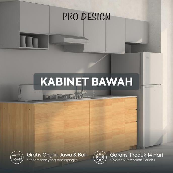 Terlaris Pro Design Eureka Kitchen Set / Kabinet Dapur / Rak Bawah Dapur / Lemari Dapur