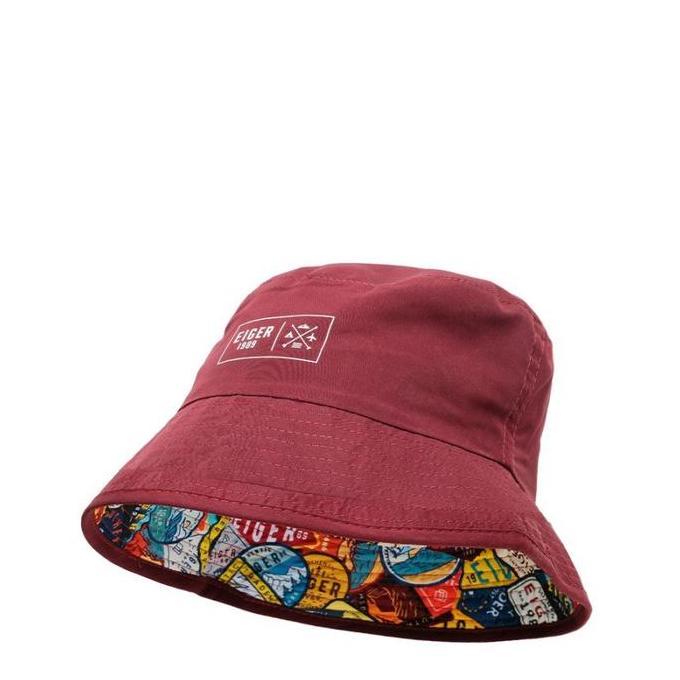 Topi Bucket Eiger Flecken Hat 1.0 Original 2 In 1 Maroon 910006540