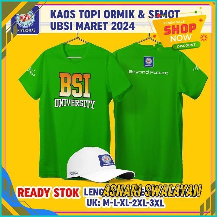 KAOS DAN TOPI BAJU ORMIK SEMOT UNIVERSITAS BSI UBSI BINA SARANA KULIAH COSTUM LOKAL INDONESIA