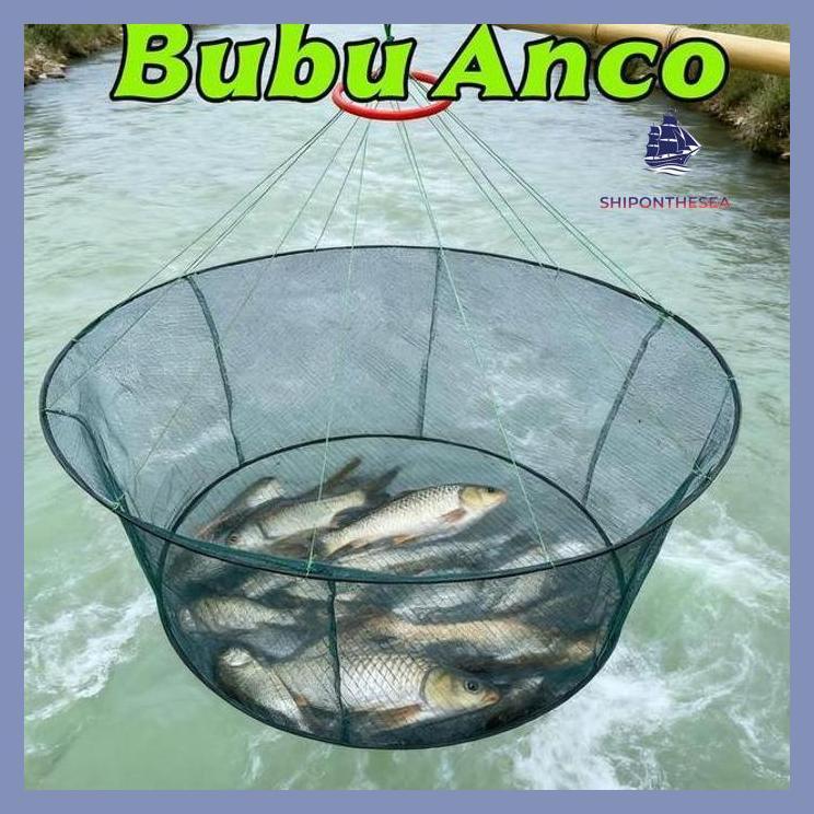 (PANCING) BUBU ANCO PERANGKAP BUBU ANCO TANGKUL JARING LIPAT BULAT 1 METER ALAT PANCING SERBAGUNA UN