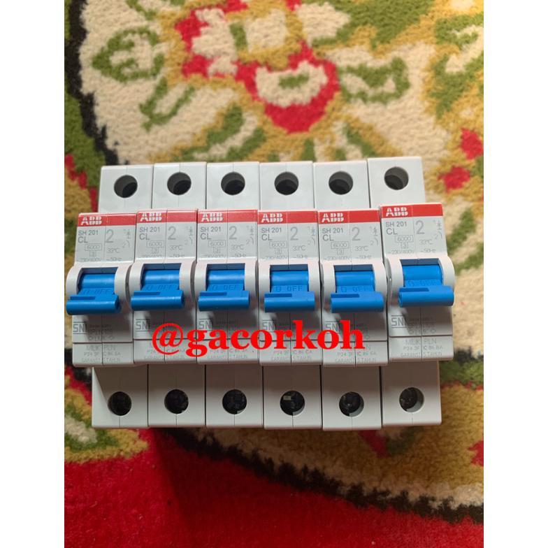 Wes-24 Mcb Abb 2A 4A 6A 10A 16A 20A 25A 35A Original Asli Pln Murah