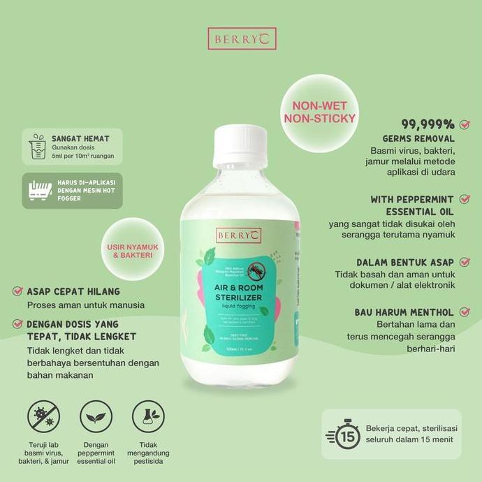 BERRYC MESIN & MOSQUITO REPELLENT FOGGING 330ML ALAT FOGGING & CAIRAN ASAP PENGUSIR NYAMUK DBD ANAK
