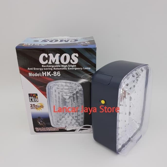Lamp Emergency CMOS HK-86 / Lampu Emergency Cmos HK86 Original - Abu-abu Lampu emergency