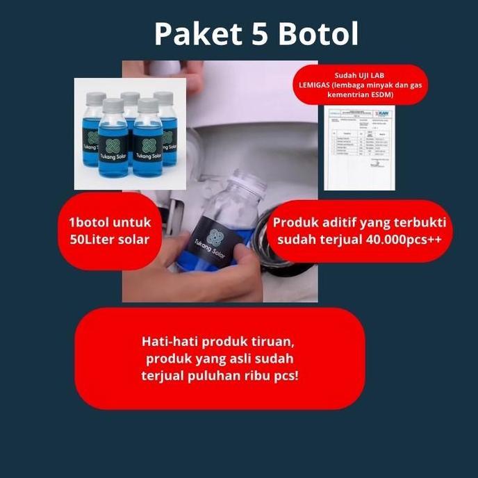AISYAHBILEE - PAKET 5PCS ADITIF SOLAR PENGHEMAT SOLAR & TENAGA