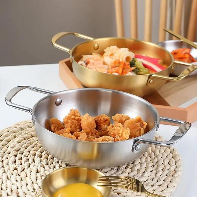 Panci Sup Ramen Gold Ramyun Korea Premium Kitchenware Stainless Panci Ramen korea / Panci Noodle Kor
