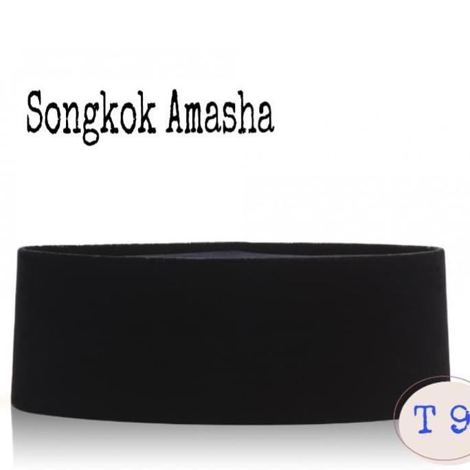 peci hitam amasha,songkok ac,songkok hitam Kopiah Dewasa Muslim Santri