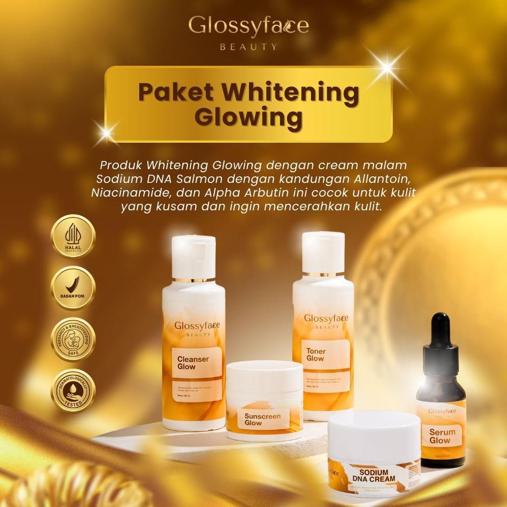 Aw-96 Glossyface Beauty - Paket Whitening Glowing Viral