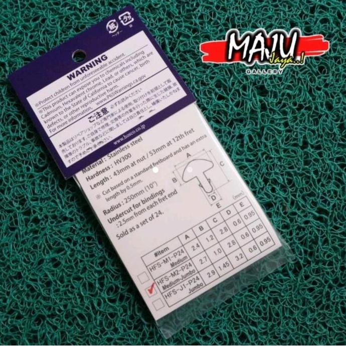 Fret Hosco Gitar Stainless Steel Medium Jumbo