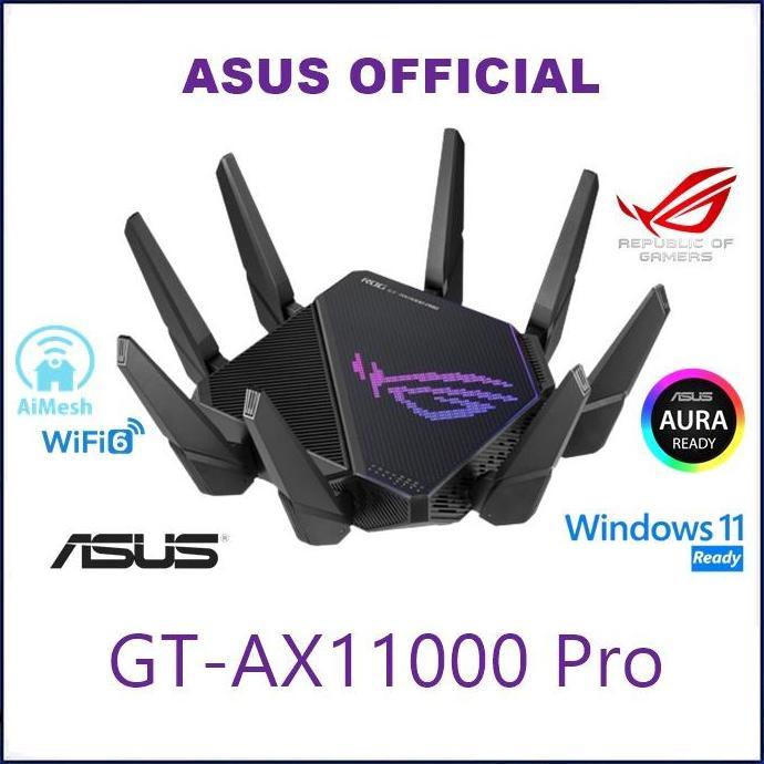 ASUS ROG Rapture GT-AX11000 Tri-Band Gaming WiFi 6 Router GT AX11000