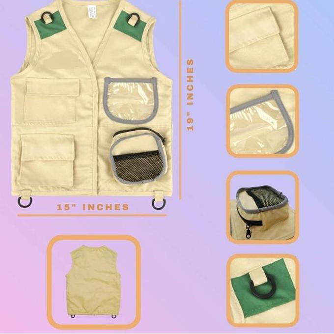 Costume Kids Safari,Explorer Zoo Keeper Kostum Anak Profesi Penjelajah